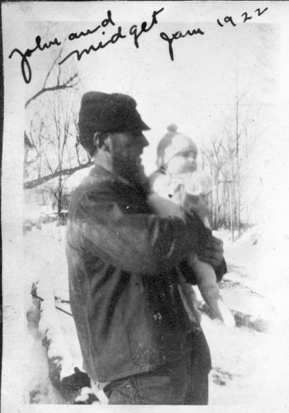 25 John holding Mildred - Jan 1922