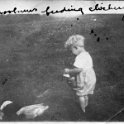 36 Walt feeding Chickens - 1921